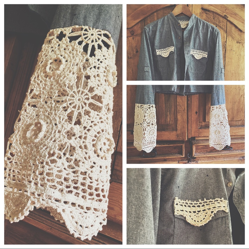 Jacket Macramé  Sleeve & wrap necklace HP🌵 - Picture 9 of 16